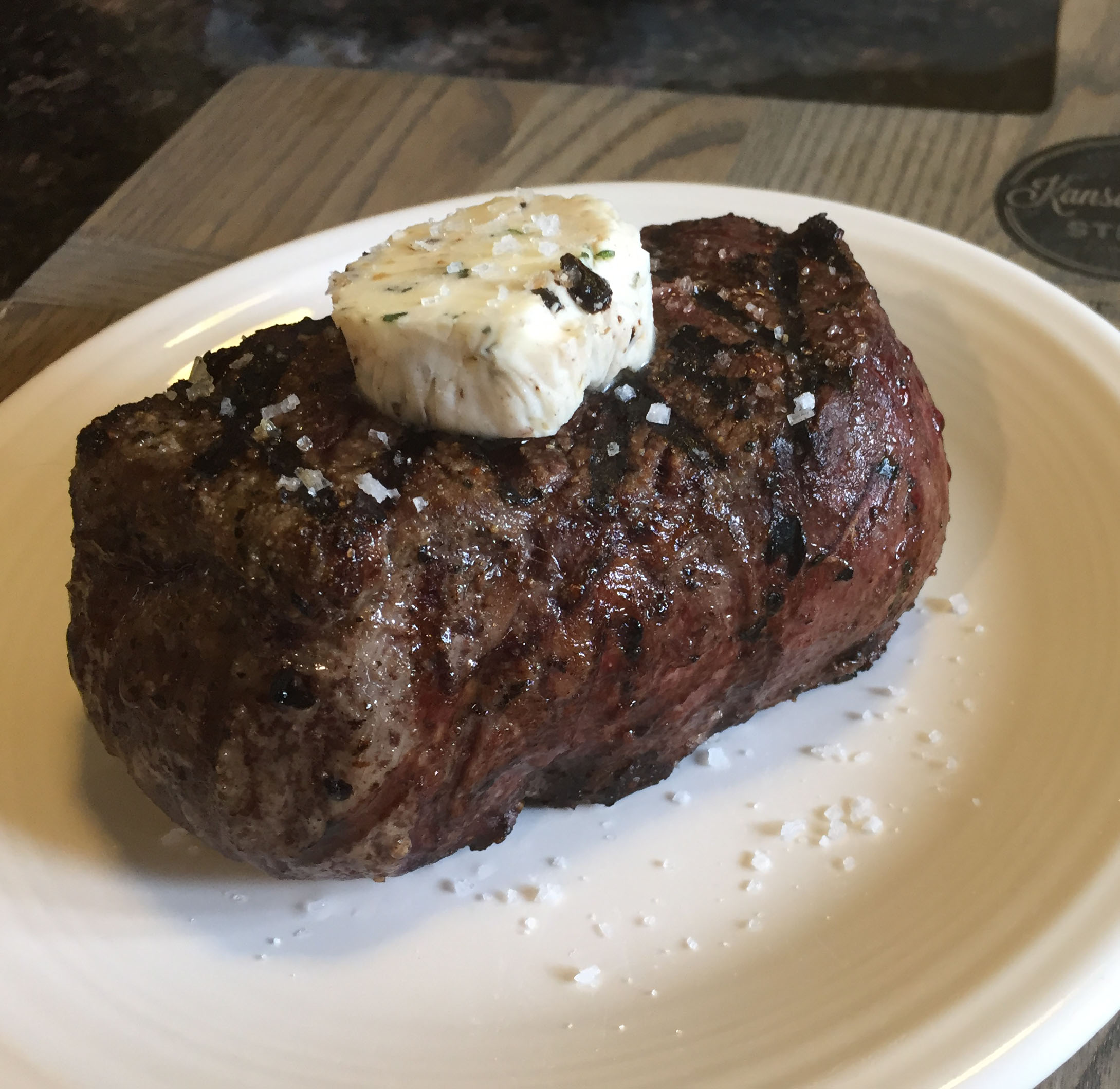 Crown Filet with Black Garlic and Bourbon Butter