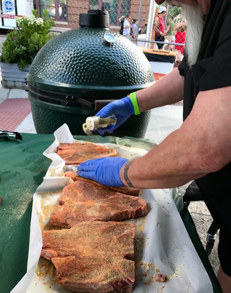 Big Green Egg and T-Bones