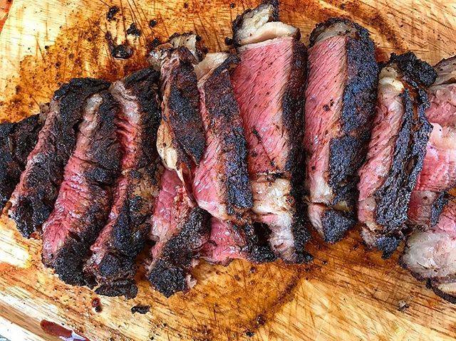 Wood Grilled Steaks Cut