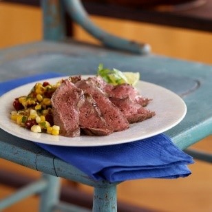 Grilled Steak and Corn Salsa