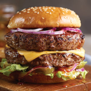 Easy Cookout Food Double Cheeseburger
